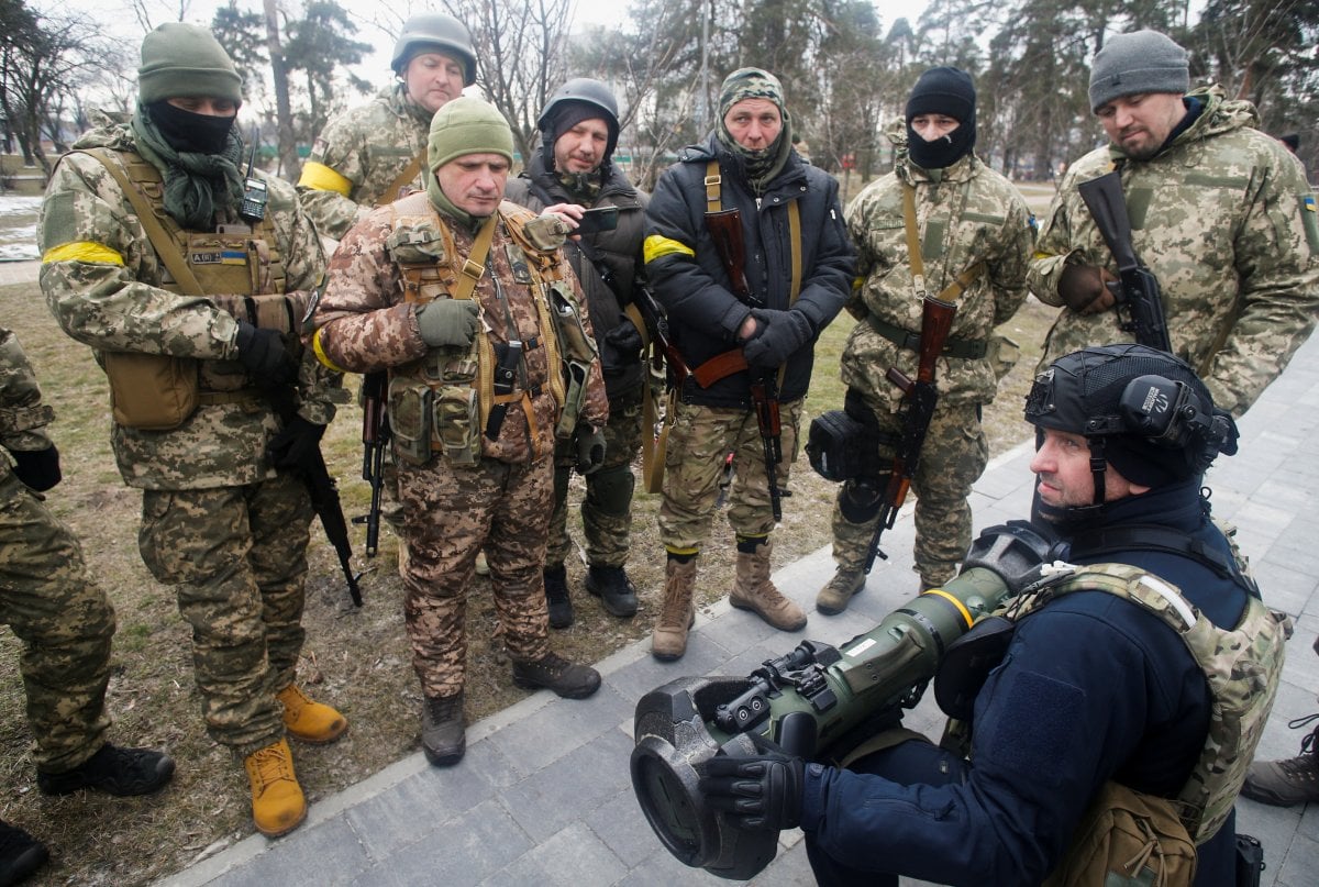 Ukrayna halkının silah eğitimlerinden kareler #4
