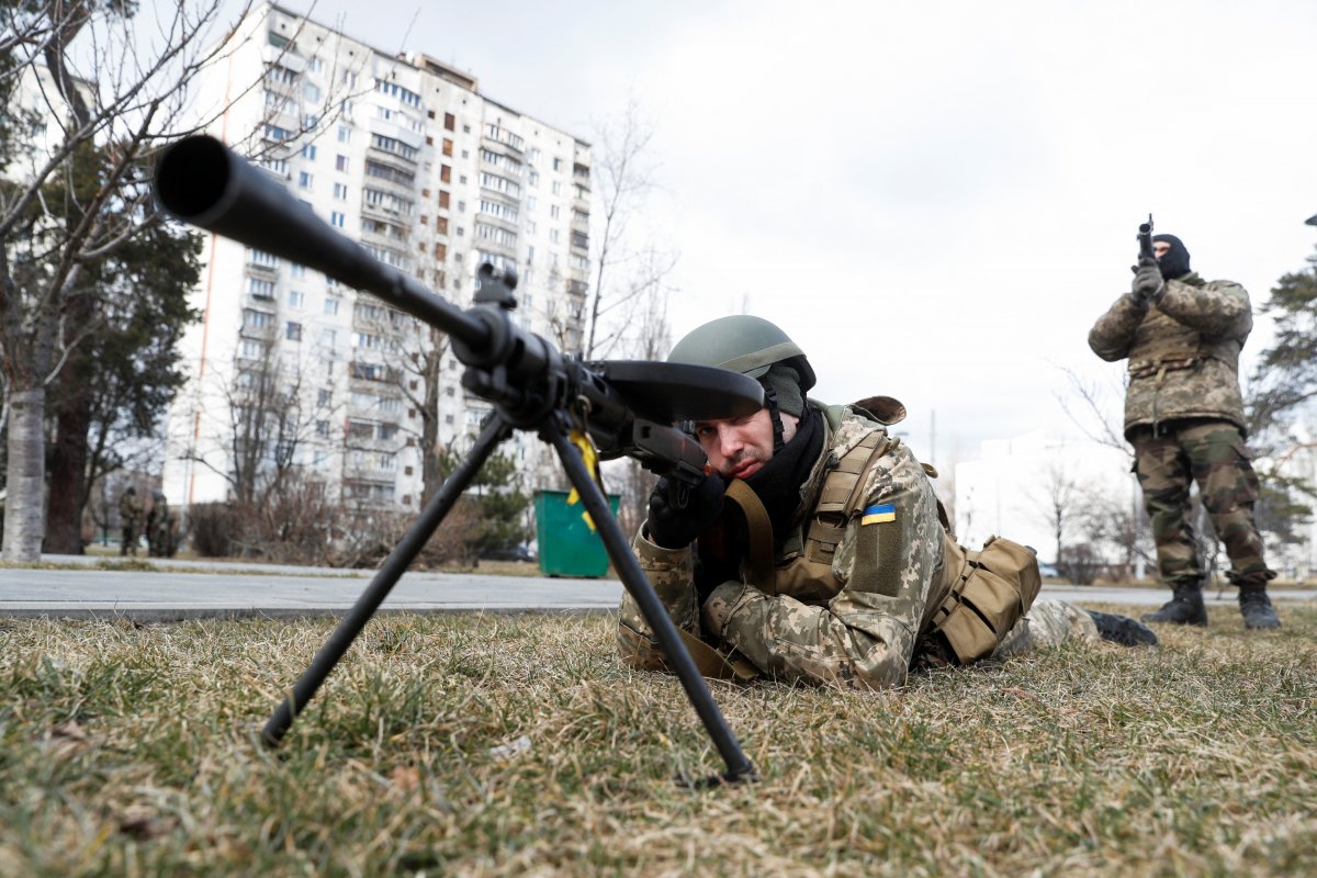 Ukrayna halkının silah eğitimlerinden kareler #5