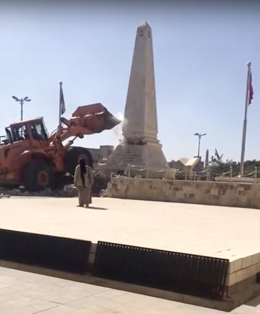In Yemen, the Houthis tried to destroy the Turkish Martyrdom Monument #2