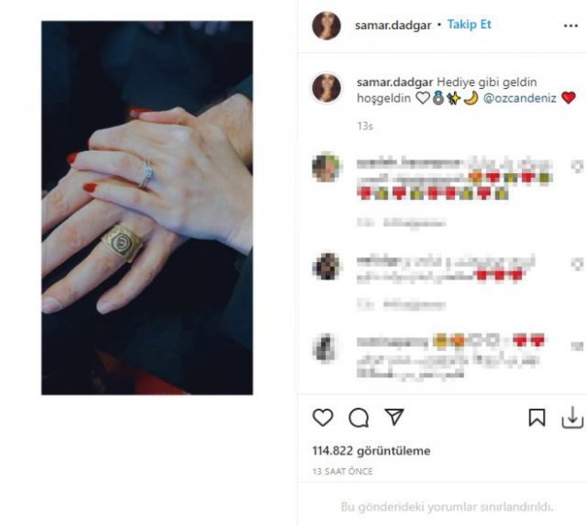 Özcan Deniz den 23 yaş küçük sevgilisine evlilik teklifi #1