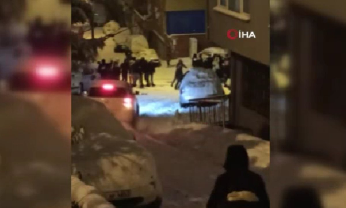 Kağıthane de kayan otomobil paniğe sebep oldu #2