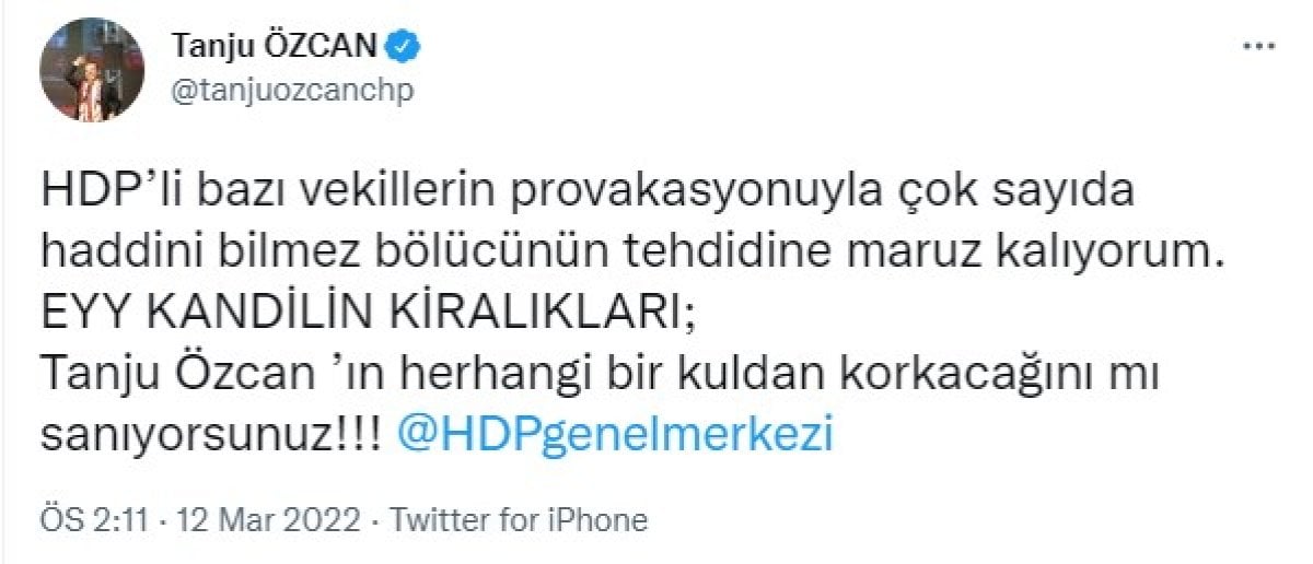 Tanju Özcan, HDP’liler tarafından tehdit edildiğini açıkladı #3
