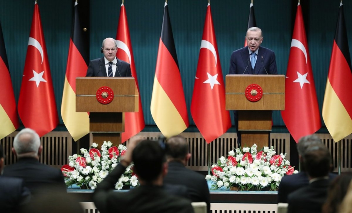 Cumhurbaşkanı Erdoğan dan Almanya Başbakanı ile ortak açıklama #2