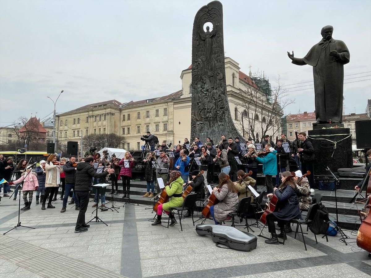 Lviv’de konserli Rusya protestosu #1