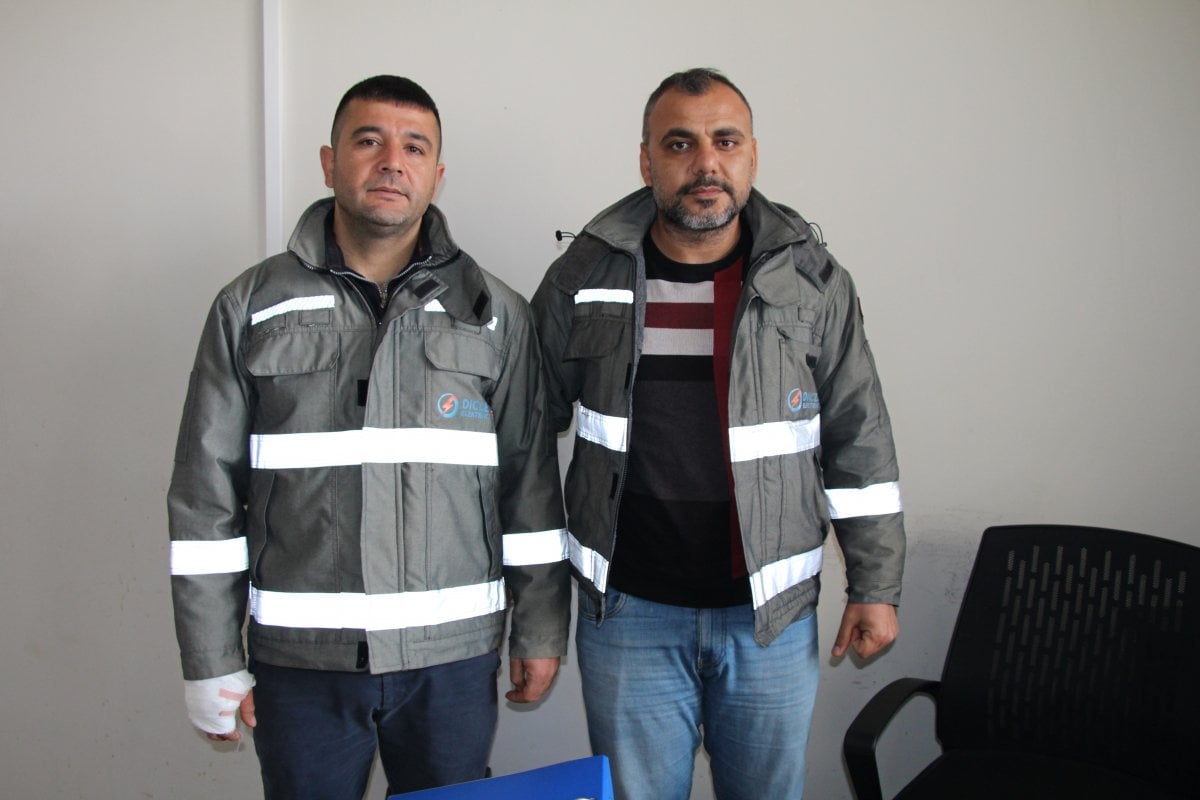 Diyarbakır da yangında mahsur kalan baba-oğulu kurtardılar #1