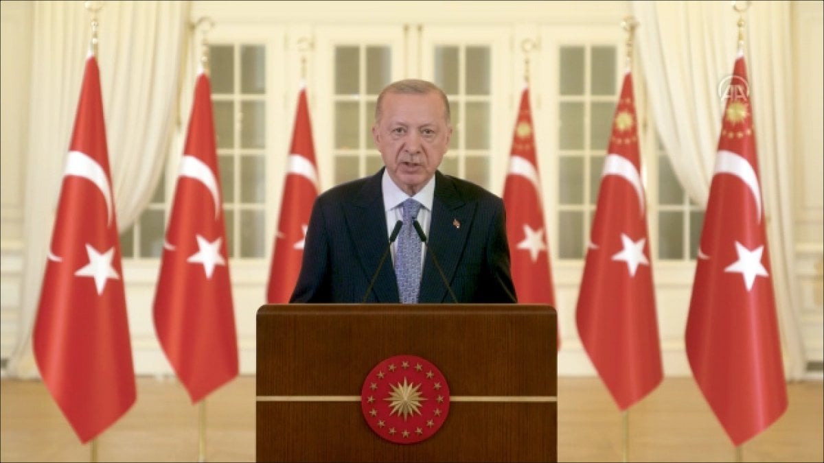 Cumhurbaşkanı Erdoğan, Dünya Sağlık Örgütü toplantısına video mesaj ile seslendi #1