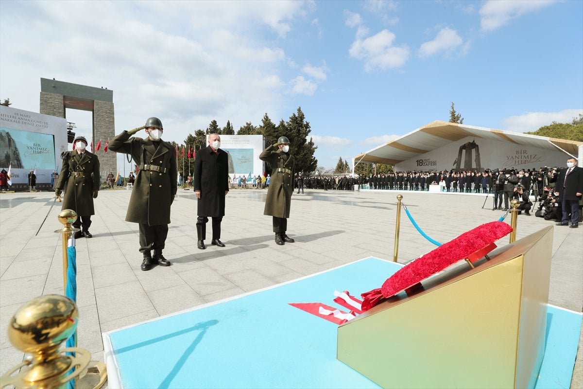 Cumhurbaşkanı Erdoğan, Çanakkale Şehitleri ni Anma Töreni ne katıldı #1