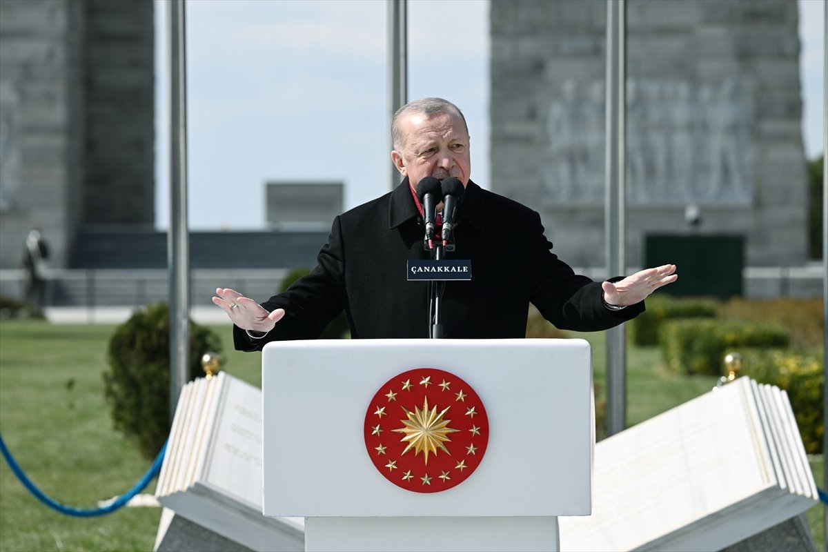 Cumhurbaşkanı Erdoğan, Çanakkale Şehitleri ni Anma Töreni ne katıldı #5