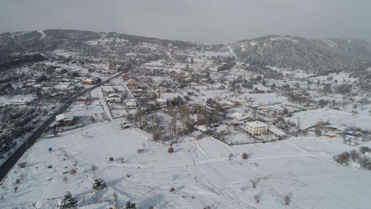 İstanbul a kar geri geldi, Aydos Ormanı beyaza büründü  #3