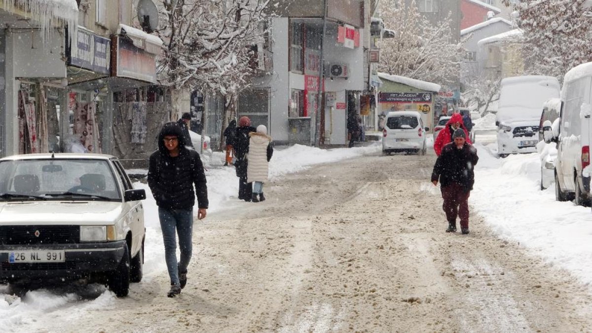 Muş ta günlerdir etkisini sürdüren kar yağışı 113 köy yolunu ulaşıma kapattı  #4