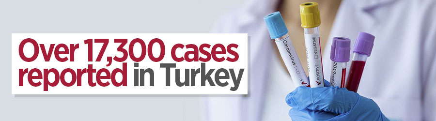 Turkey reports over 17,300 coronavirus cases