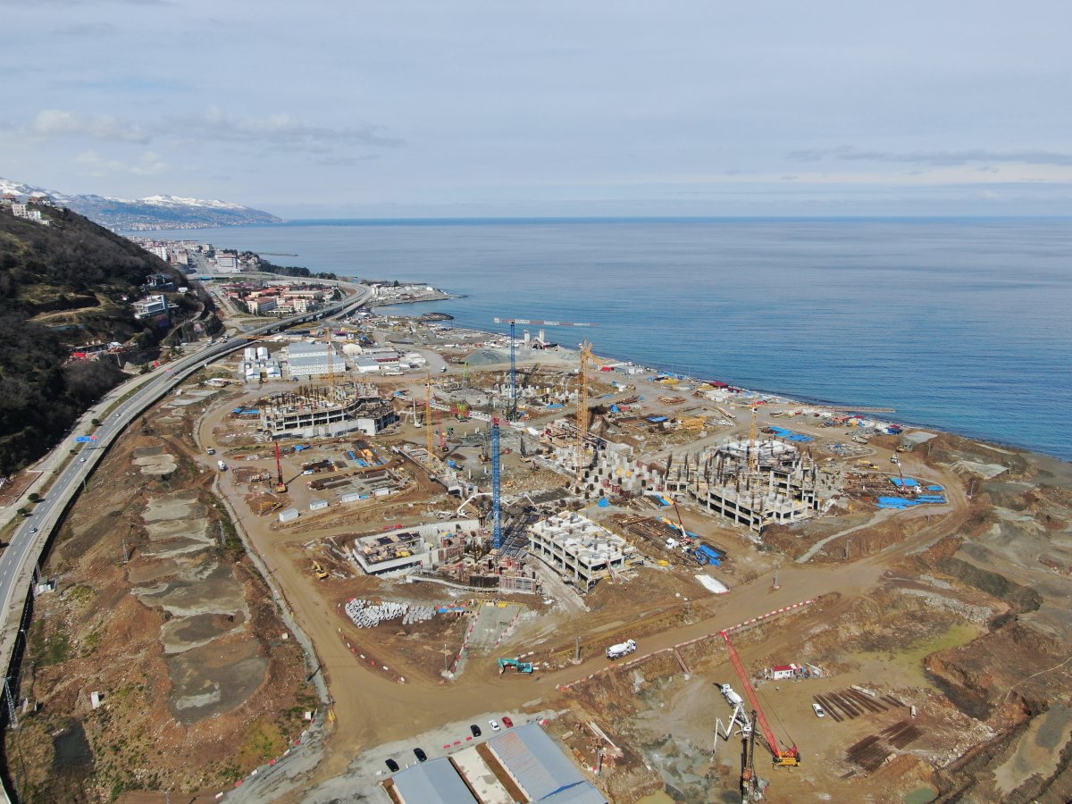 Trabzon Şehir Hastanesi inşaatı yükselmeye başladı #4