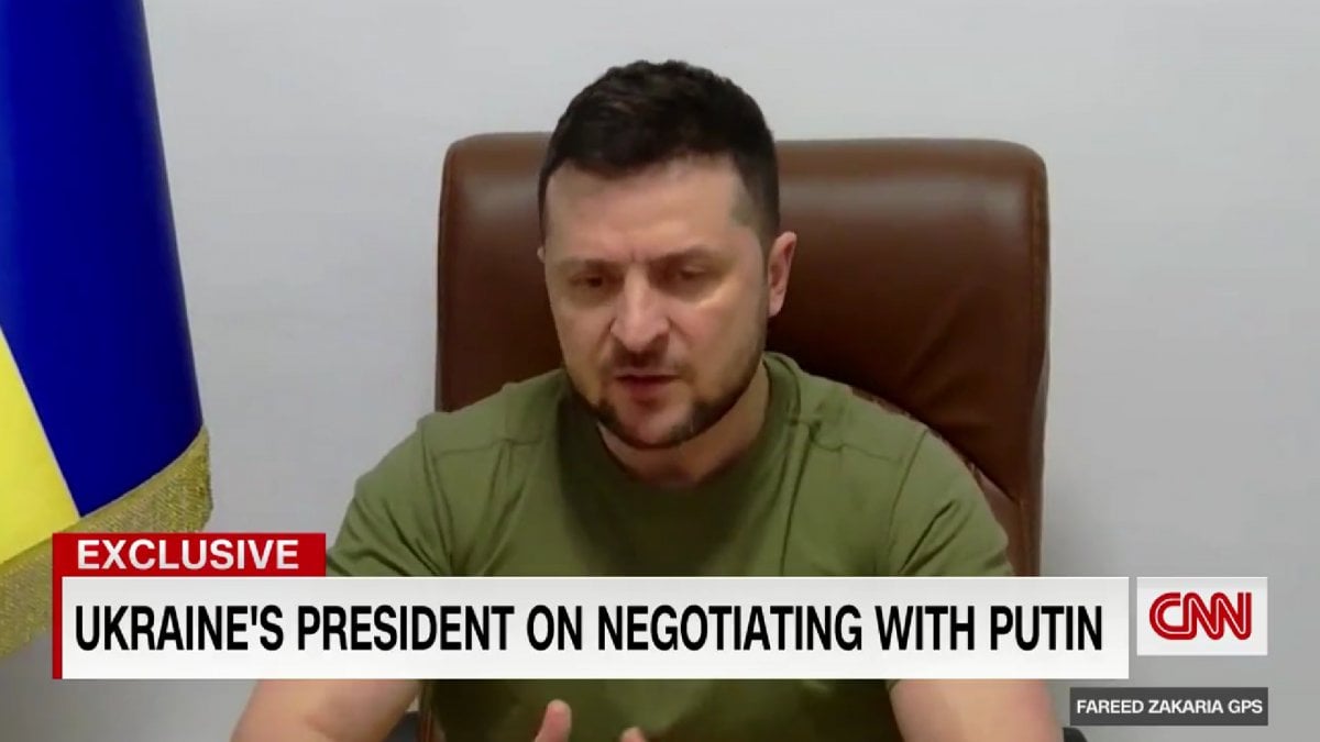 Negotiation message from Zelensky to Putin on CNN #1
