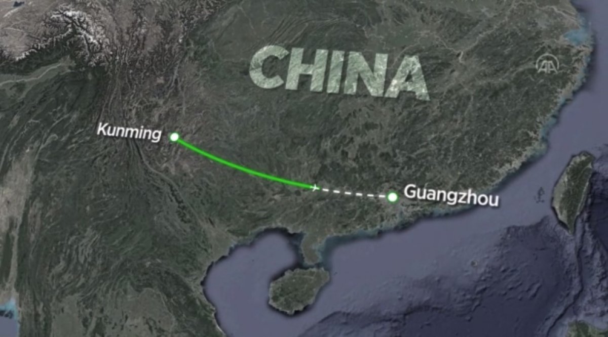 Çin de 132 kişi taşıyan yolcu uçağı düştü #1