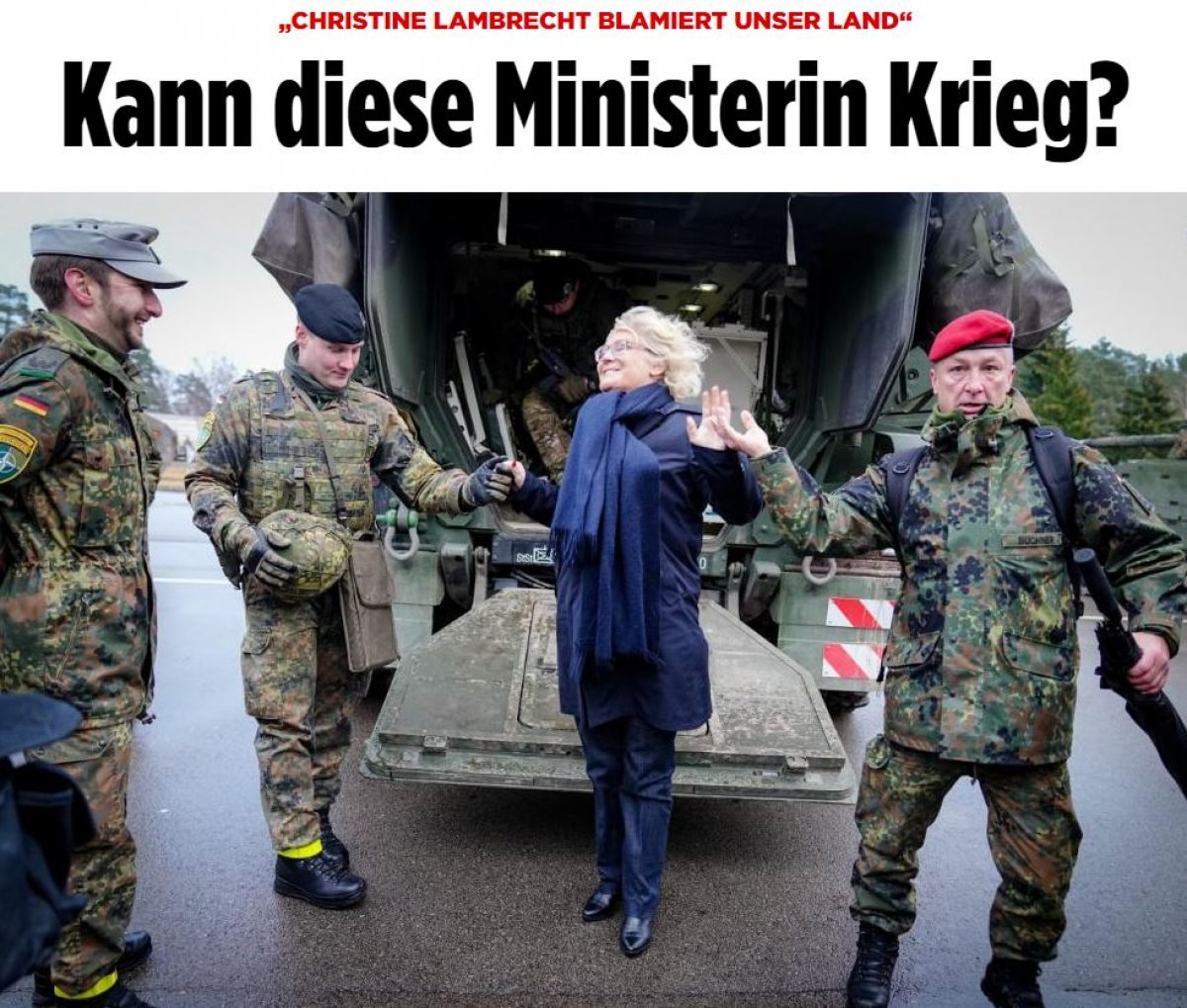 German Defense Minister Lambrecht became the subject of criticism in his country #2