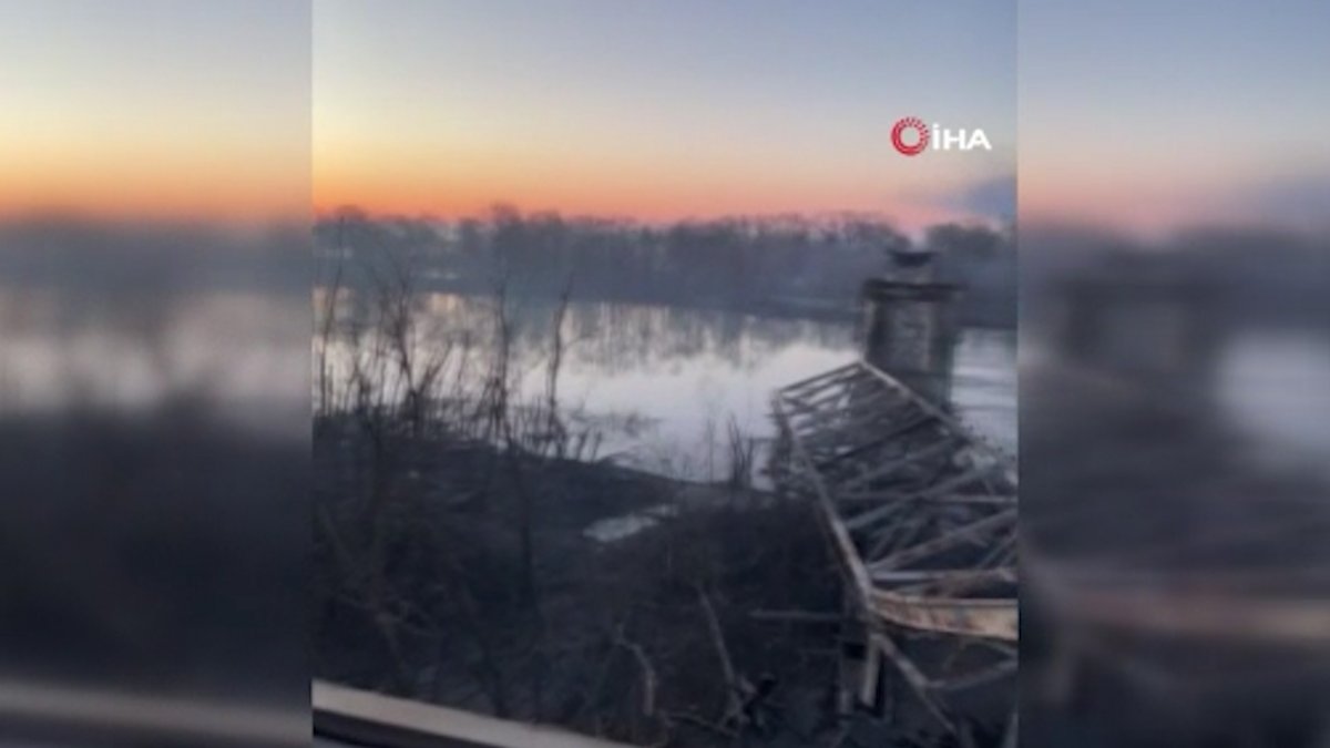 Russian army hit the bridge connecting Kyiv and Chernihiv #3