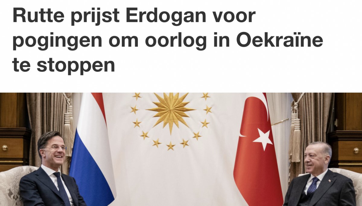 Erdogan-Rutte meeting #1 in the Dutch press
