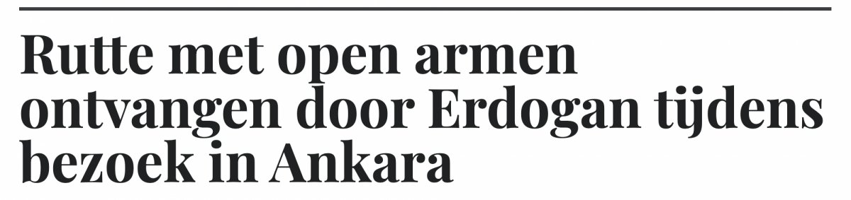 Erdogan-Rutte meeting in the Dutch press #2