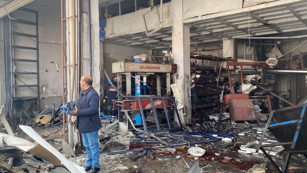 Diyarbakır da sanayi sitesinde patlama #1