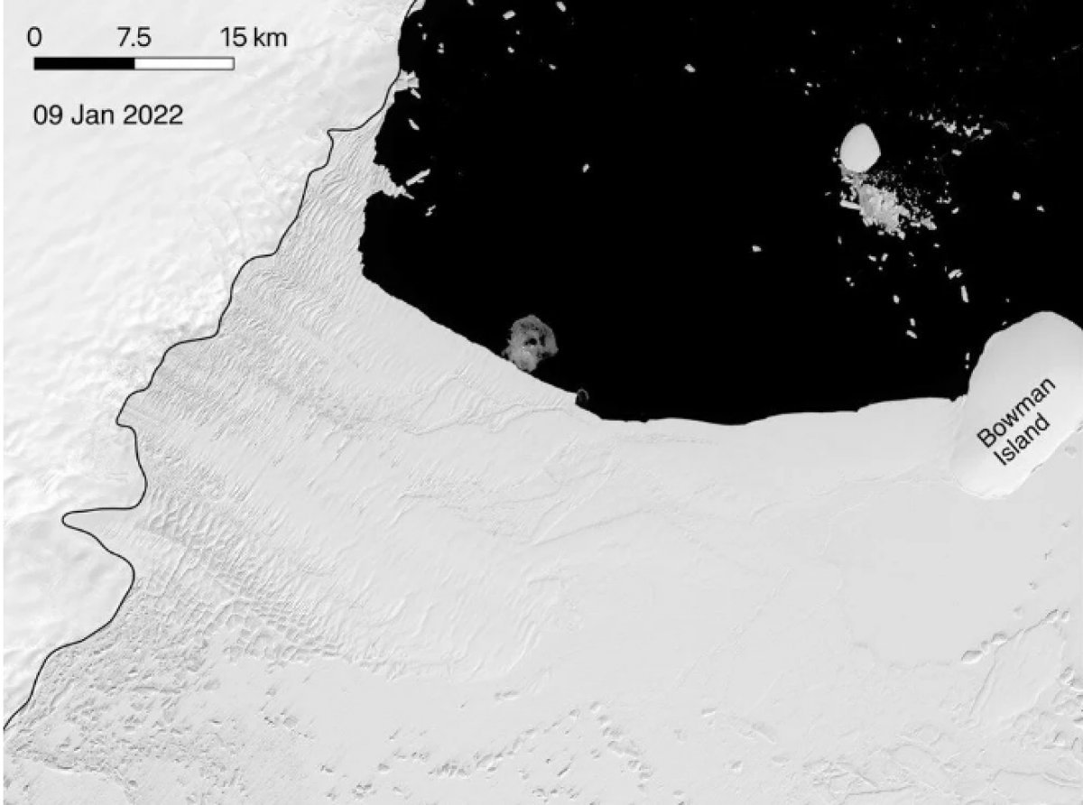 NASA, Antarktika da eriyen bölgenin görüntülerini paylaştı #2