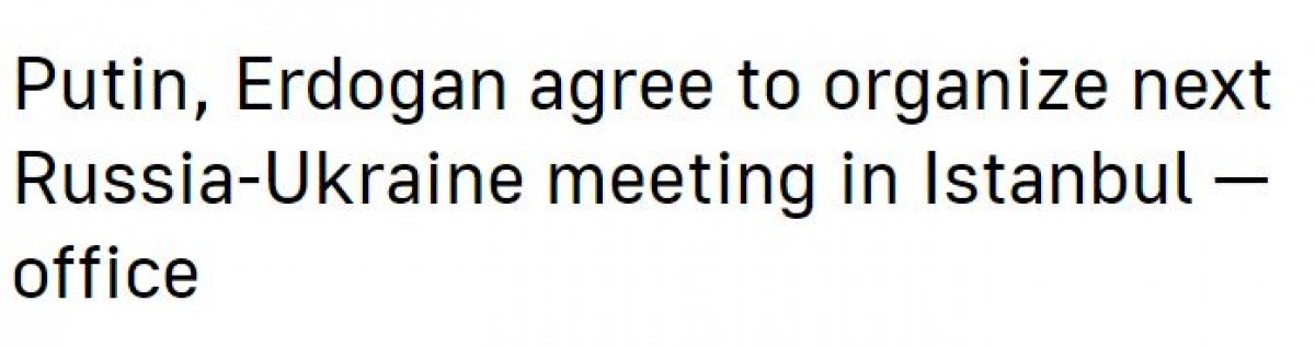 Turkey's mediation role between Russia and Ukraine #5 in the Russian press