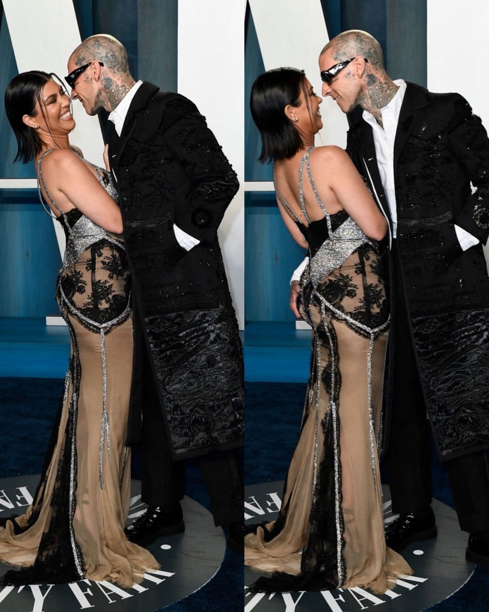 Kourtney Kardashian - Travis Barker öpüşmesi Oscar a damga vurdu #3