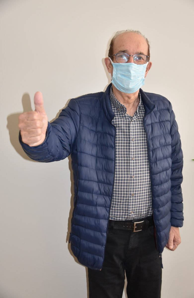 Adana'da 76 yaşında hem mide hem kolon kanserini yendi