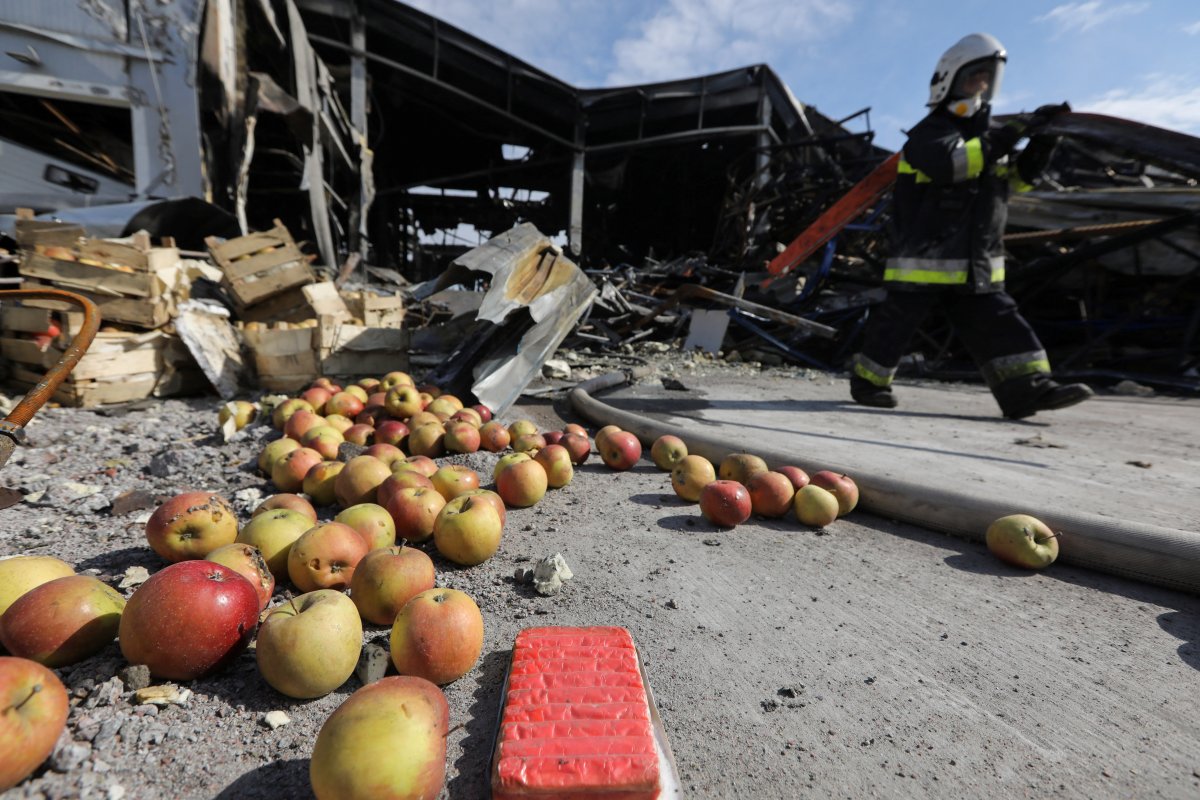 Ecological disaster concern about logistics center hit in Ukraine #2