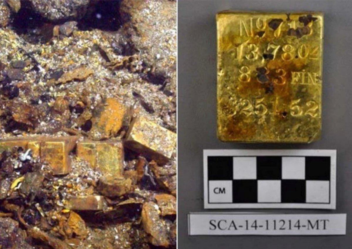 Photos from the ship that sank with 21 tons of gold coins in the USA #3