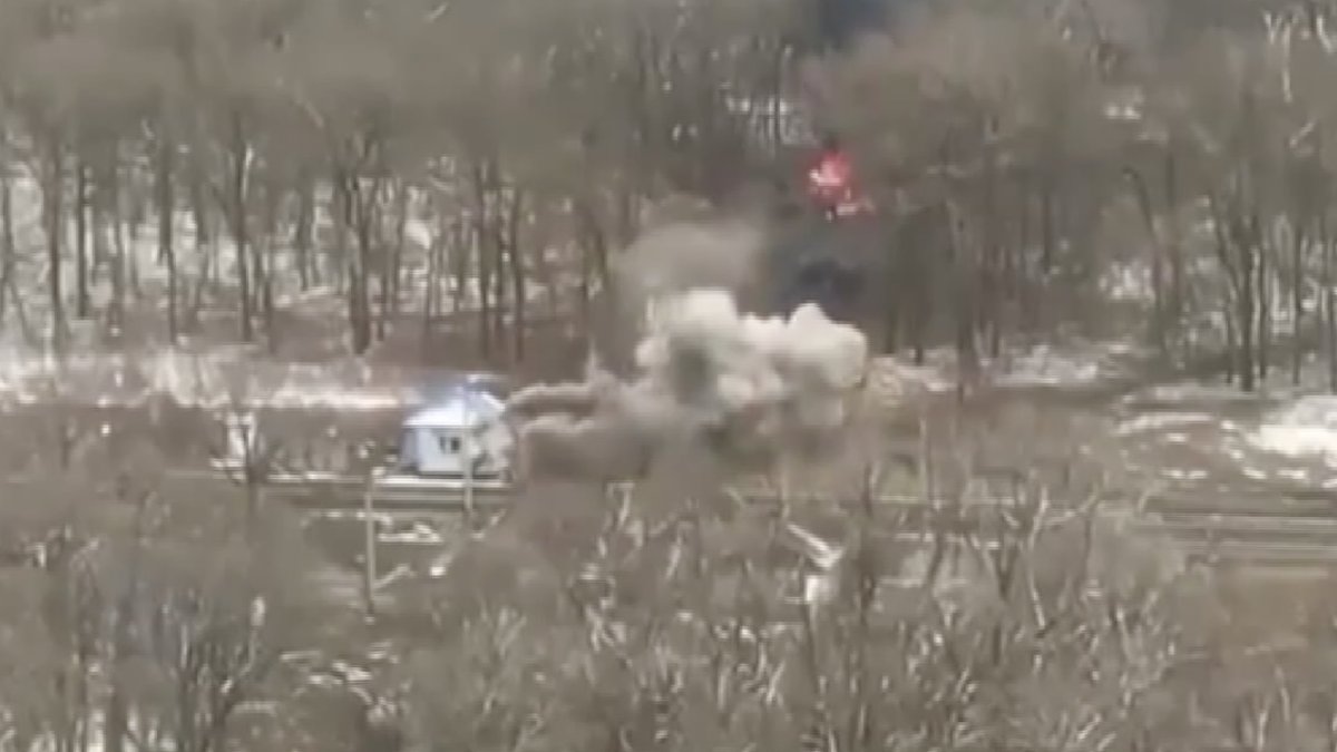 Ukrainian army ambush on Russian convoy