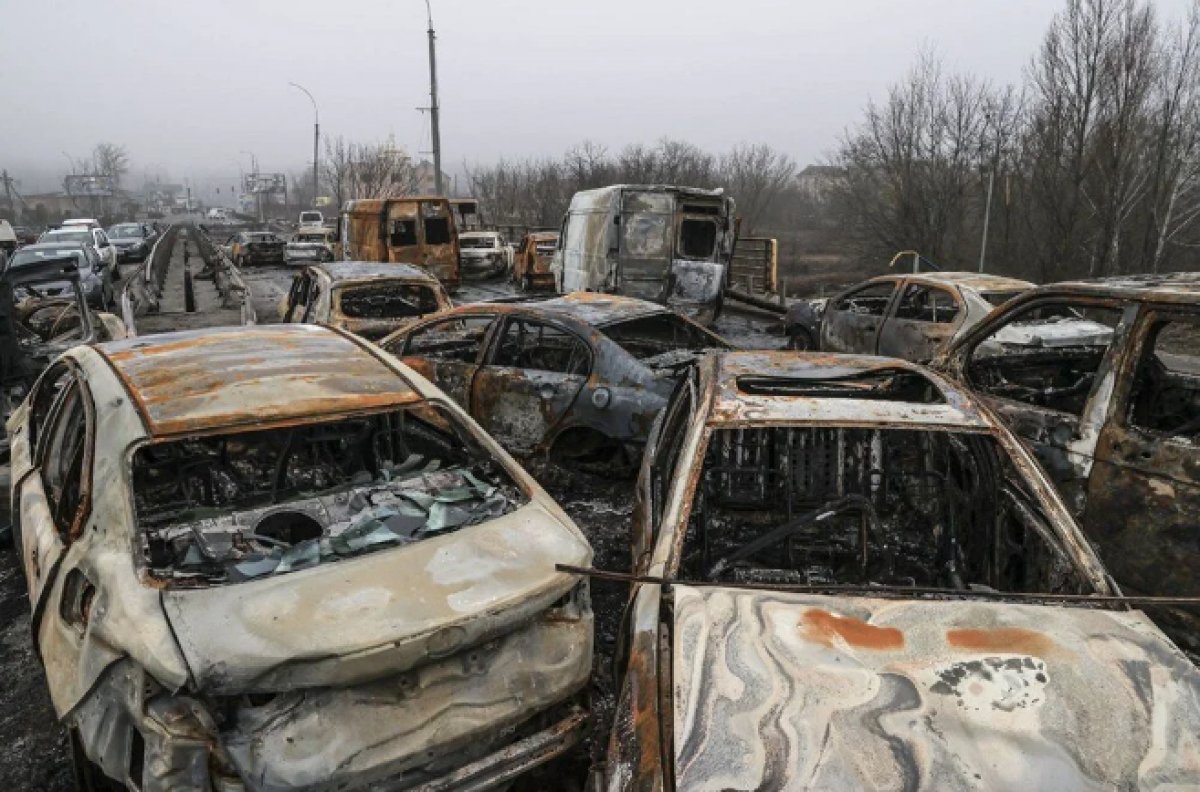 Traces of the war in İrpin, which the Ukrainian army took back #9