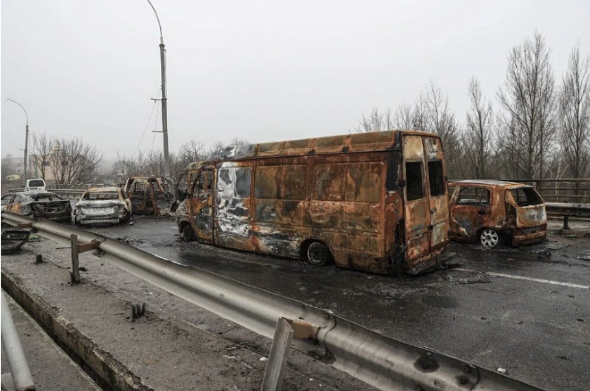 The traces of the war in İrpin, which the Ukrainian army took back #8