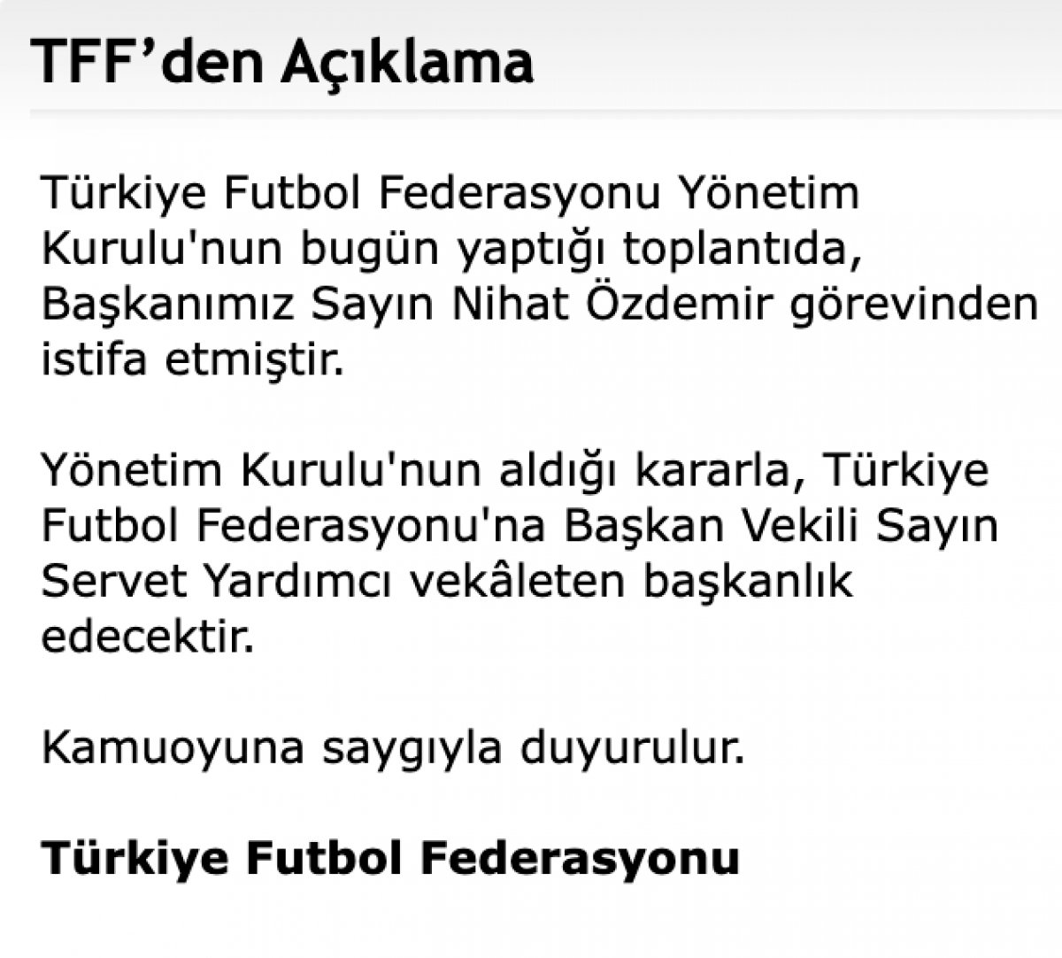 TFF Başkanı Nihat Özdemir istifa etti #5