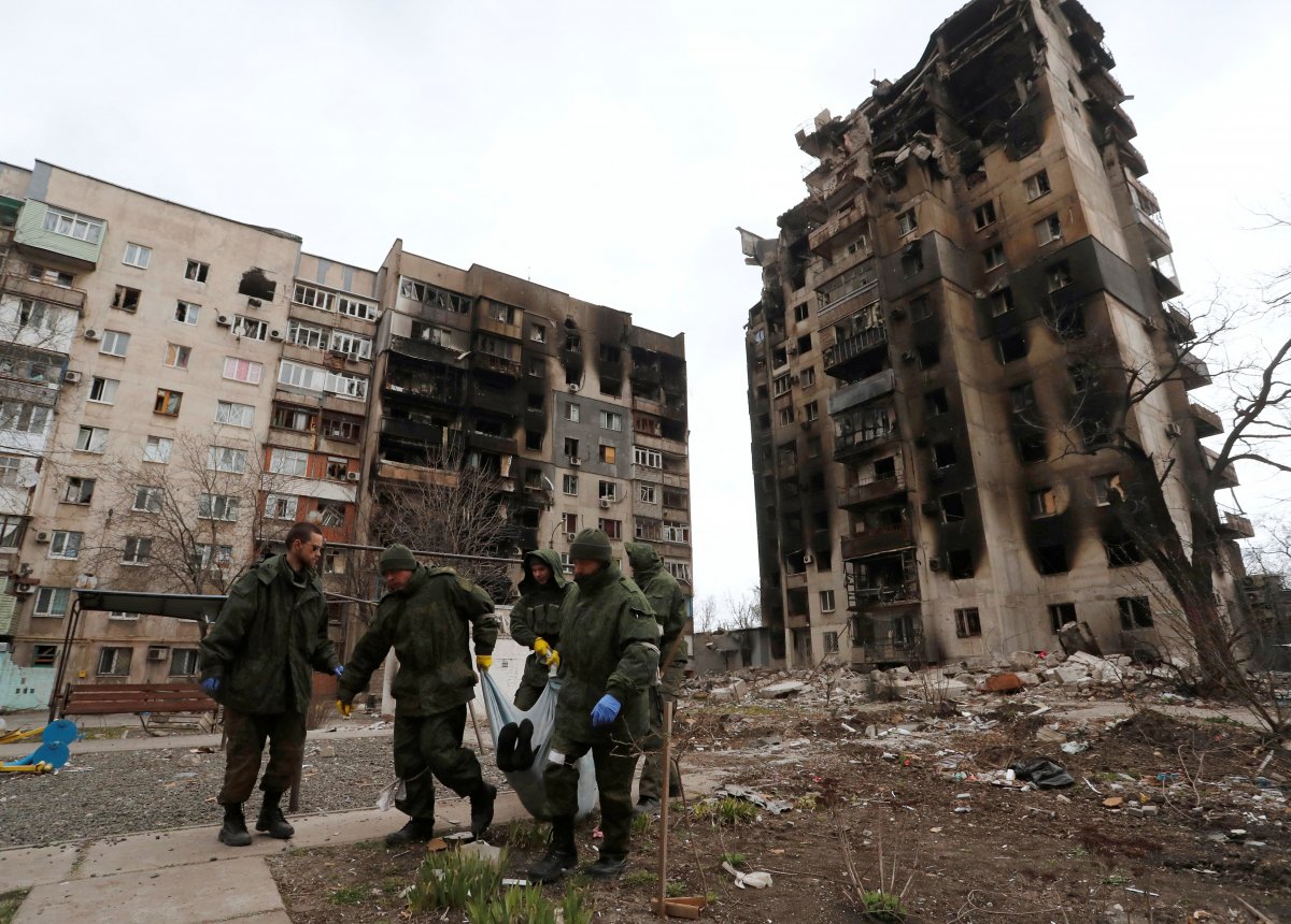 Aerial footage of the destruction in Mariupol, Russia's target #5