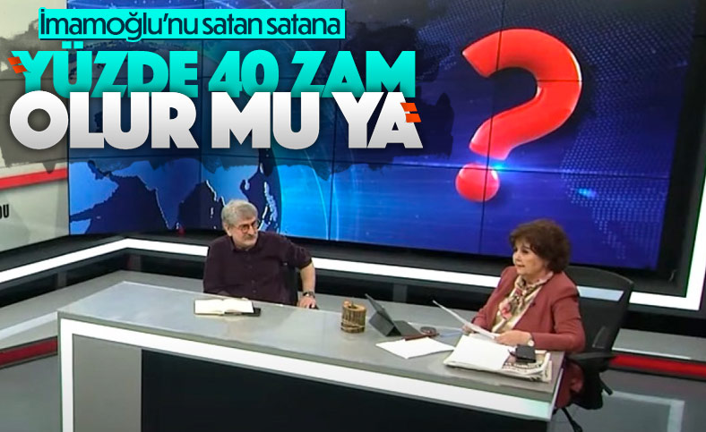 Halk TV'de İBB'ye zam tepkisi