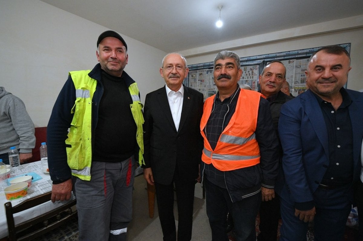 Kemal Kılıçdaroğlu inşaat işçileriyle iftar yaptı #5