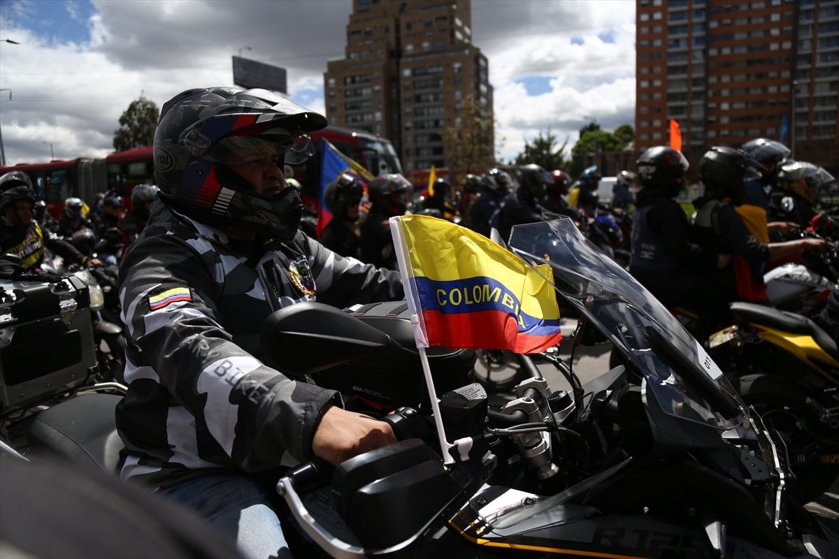 In Colombia, motorcyclists protested against security measures #3