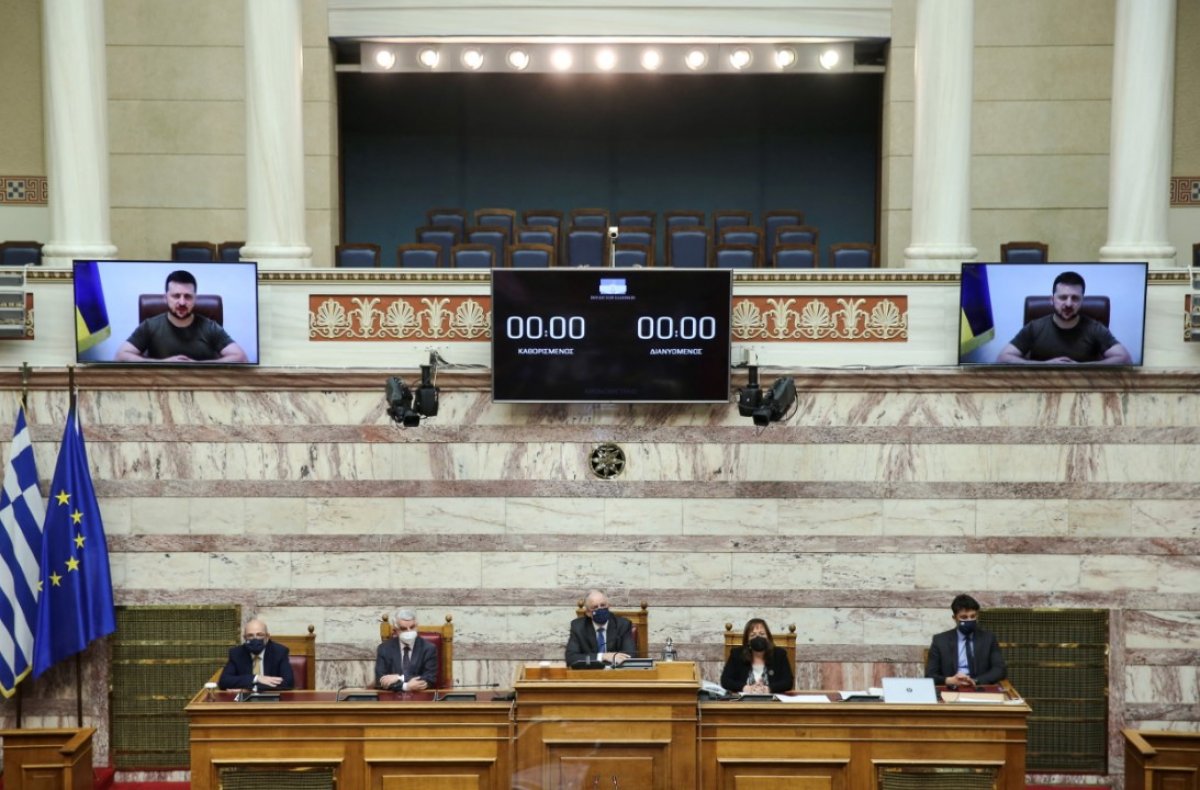 Zelensky addressed the Greek Parliament #2