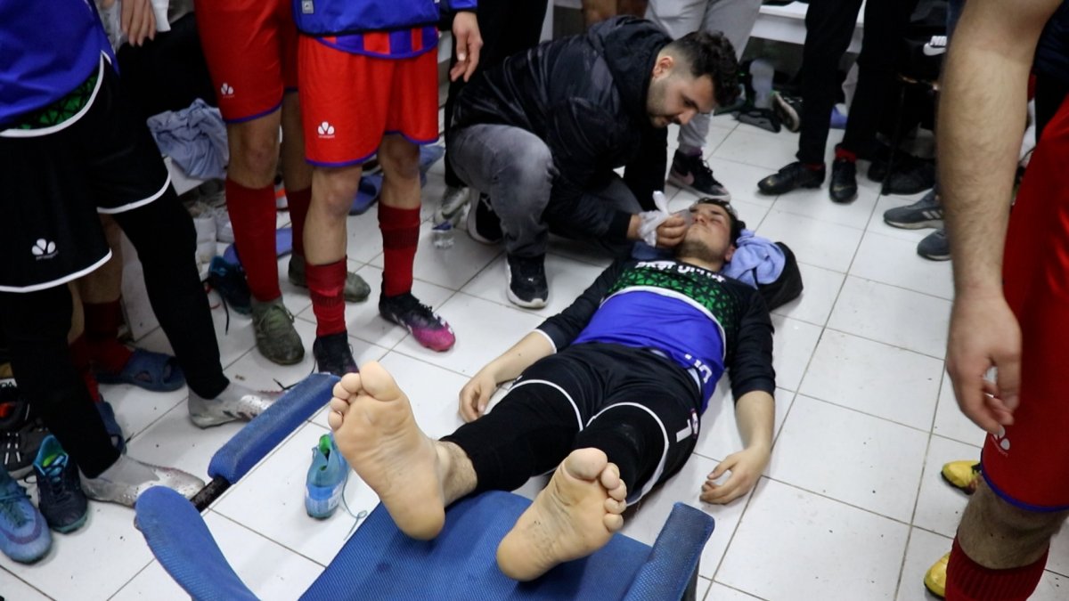 Zonguldak ta amatör futbol lig maçında kavga: Çok sayıda oyuncu yaralandı #12