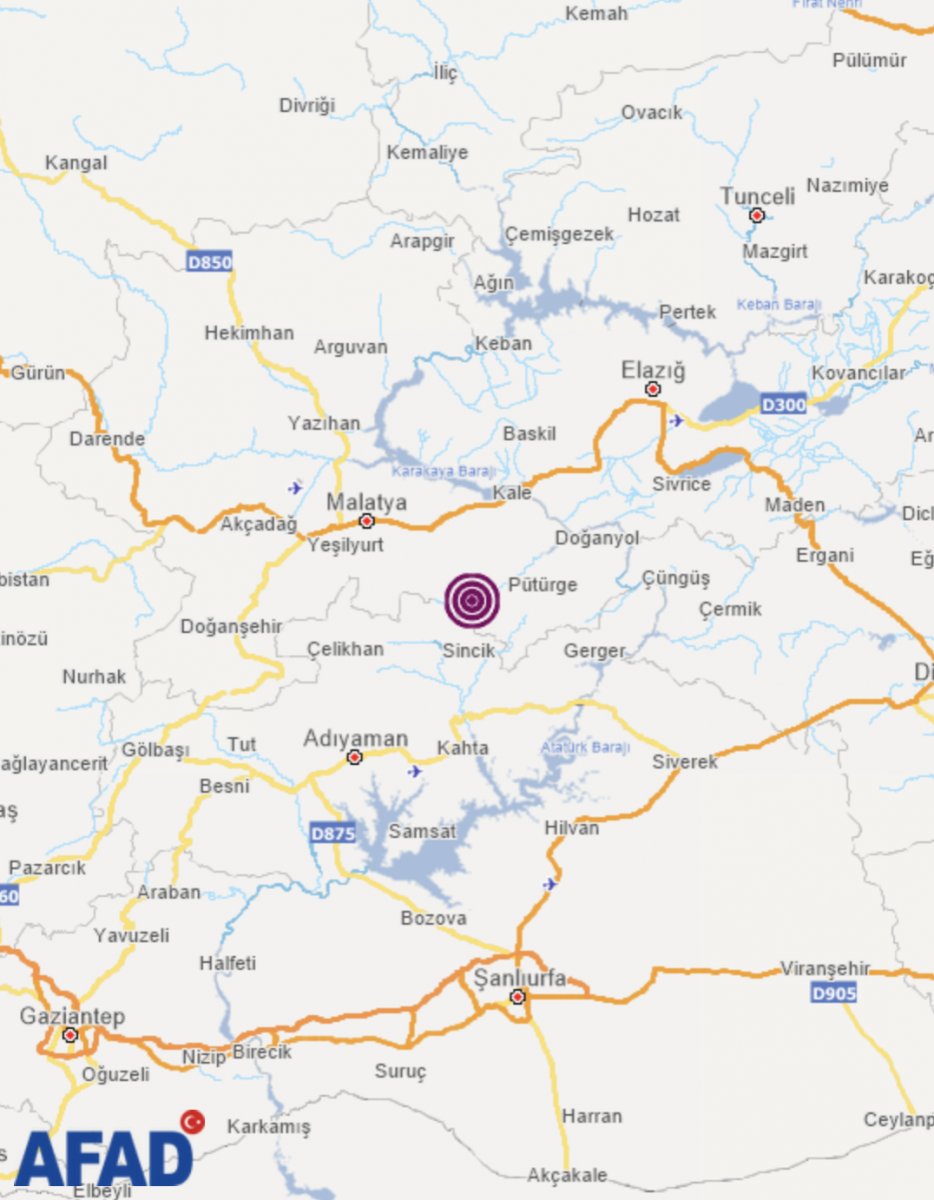 Malatya da 5.2 büyüklüğünde deprem #1