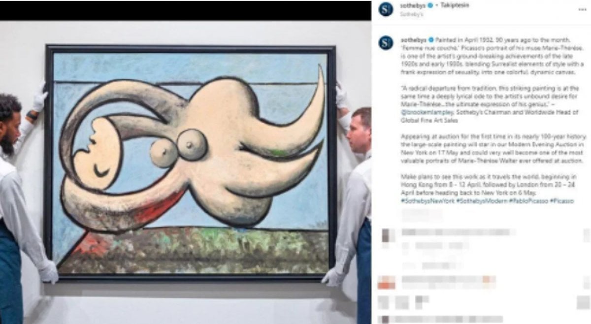 Picasso nun gizli aşkını çizdiği tablosu satışa çıkarılacak #1