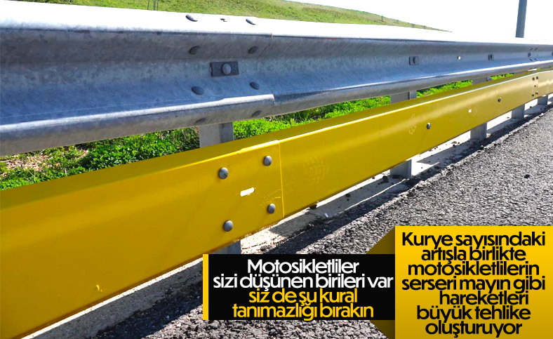 Motosikletçilerin istediği bariyer düzenlemeleri hayata geçiyor