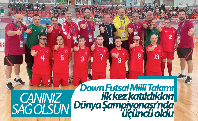 Down Futsal Milli Takımı dünya üçüncüsü