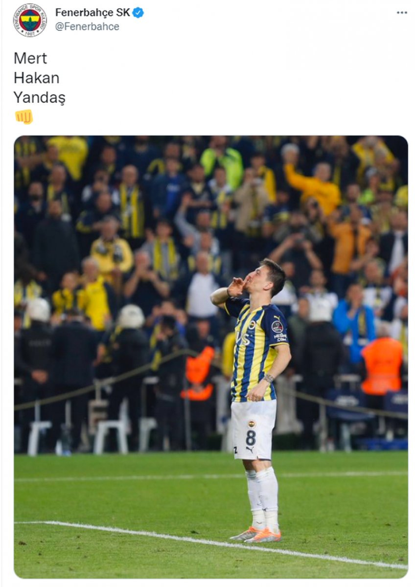 Fenerbahçe den Mert Hakan Yandaş paylaşımı #1