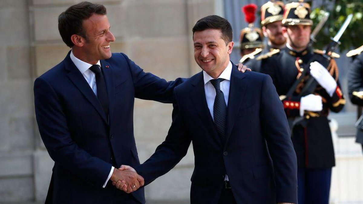 Ukrayna da  Macron un boş mesajları  için yeni kelime: Macronete #1