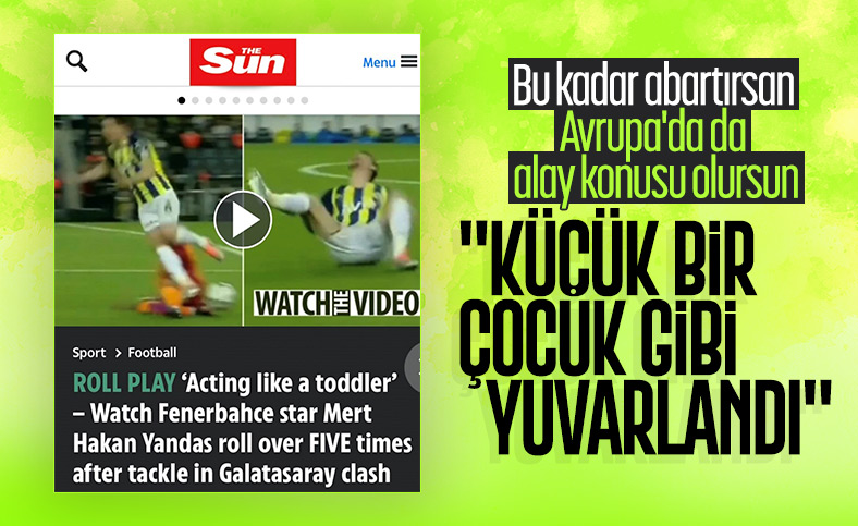Mert Hakan Yandaş dünya basınında alay konusu oldu