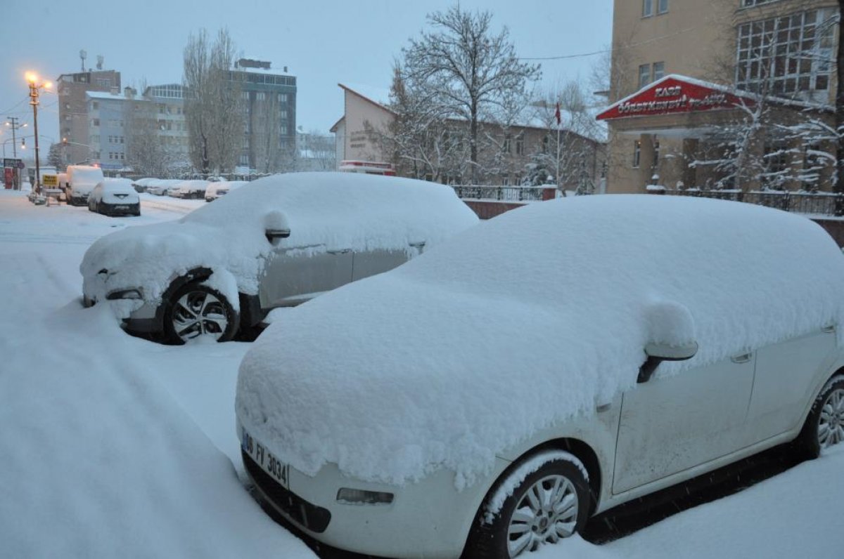 Kars ta kar yağışı etkili oldu #2