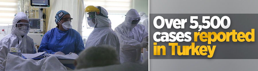 Turkey reports more than 5,500 coronavirus cases