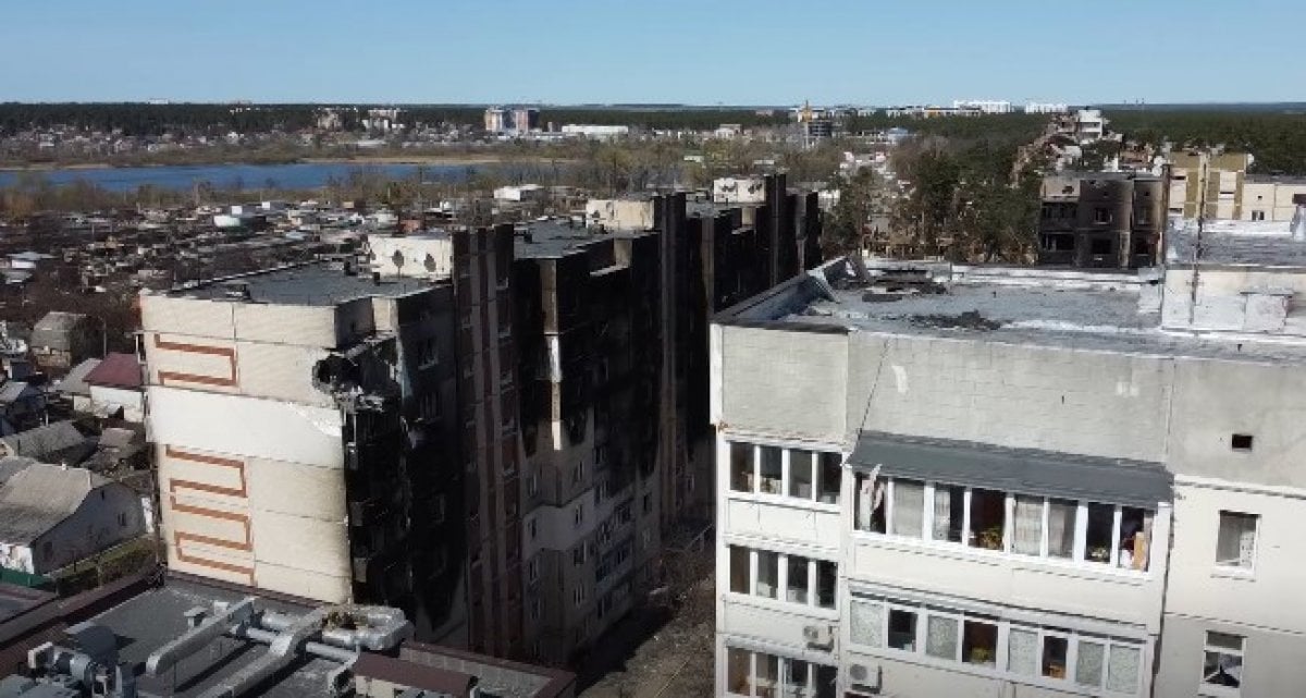 Destruction in Kyiv viewed from the air #4