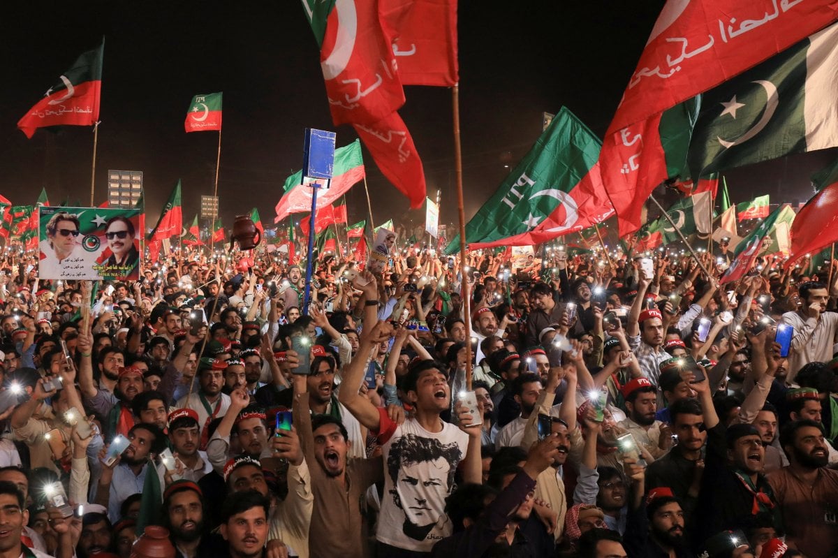 Pakistan da İmran Han a destek gösterileri devam ediyor #2